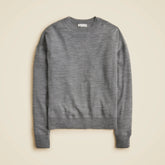 Oversized crewneck sweatshirt in merino wool