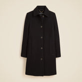 Car coat in Italian boiled wool