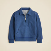 Kids' half-zip pullover in terry