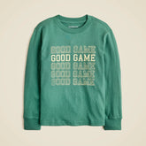 Kids' long-sleeve "Good game" graphic T-shirt