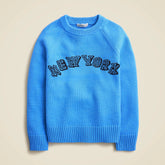 Kids' heritage cotton "New York" crewneck sweater