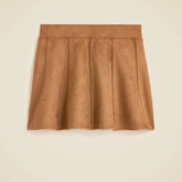 Girls' picture day skirt in faux suede