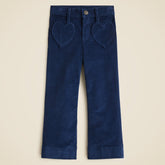 Girls' sailor corduroy trouser with heart pockets