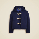 Short duffle coat in Italian stadium-cloth