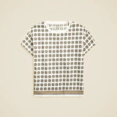 Tissue jersey short-sleeve graphic T-shirt in foulard print