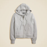 Scuba-knit full-zip hoodie