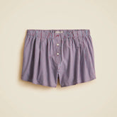 Boxer short in striped cotton poplin