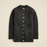 Relaxed milano-stitch cardigan