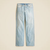 Mid-rise relaxed straight jean with embellishments