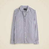 Jules classic-fit shirt in striped crepe de chine