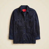 Alex Eagle X J.Crew oversized suede shirt