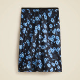 Gwen knee-length slip skirt in blurry floral luster charmeuse