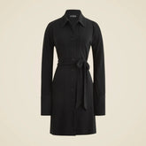 Mini shirt-dress in matte jersey