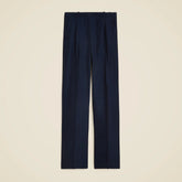 Essential wide-leg pant in textured satin