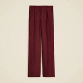 Essential wide-leg pant in textured satin