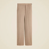Side-tab trouser in herringbone Italian gauzy wool blend