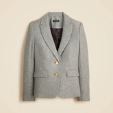 École blazer in herringbone wool blend
