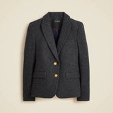 École blazer in herringbone wool blend