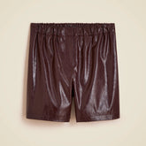 Boxer short in distressed faux leather
