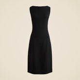 Seamed sheath dress in bouclé