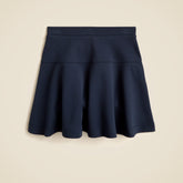 Girls' uniform skort in ponte