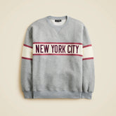 Relaxed-fit "New York City" graphic crewneck in heritage terry