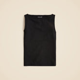 Stretch cotton shell top