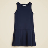 Girls' uniform jumper dress in ponte