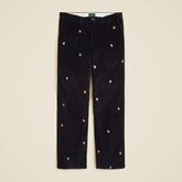Classic-fit 8-wale corduroy pant with dog embroidery