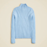 Wide-rib cashmere turtleneck sweater