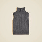 Brushed cashmere turtleneck sweater shell