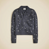 Embellished sweater-polo in wool blend