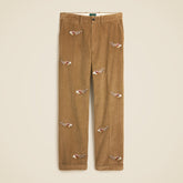 Relaxed-fit corduroy pant with Santa embroidery