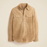 Italian suede western overshirt