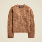 Spring Street cashmere twisted cable-knit sweater