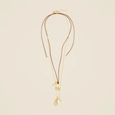 Pull-tie charm necklaces set-of-two