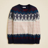 Kids' vintage Fair Isle sweater in wool blend