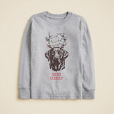 Kids' long-sleeve "Very merry" graphic T-shirt