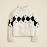 Brushed cashmere 2025 Rollneckâ„¢ sweater in argyle