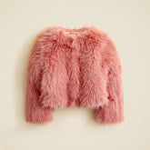 Crewcuts Collection cropped faux-fur jacket