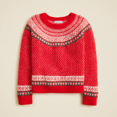 Girls' classic Fair Isle sweater in Supersoft yarn