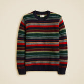 Wool sweater in multistripe