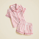 Girls' short-sleeve pajama set in prints