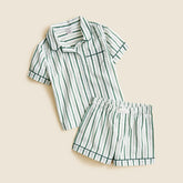 Girls' short-sleeve pajama set in prints