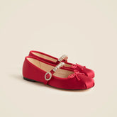 Logan embellished Mary Jane ballet flats in satin