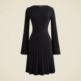 Rib-knit mini sweater-dress
