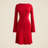 Rib-knit mini sweater-dress