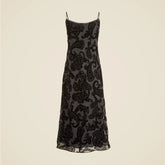 Devoré velvet slip dress