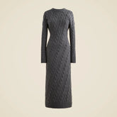 Collection cashmere twisted cable-knit sweater-dress