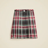 Pleated prep skirt in Stewart tartan